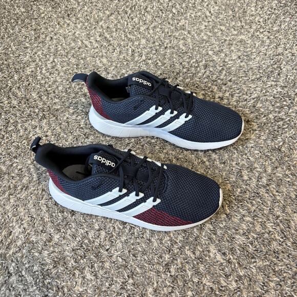 Adidas Questar Flow Shoes Mens Blue Red Sneakers Trainers Shoe FX3772 Clean